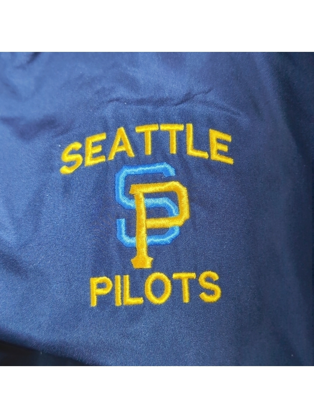 Alleson Vintage XXL Seattle Pilots Blue Windbreaker - Picture 7 of 7